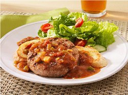 Turkey Burgers with Creole Gravy