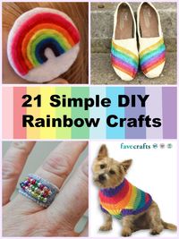 21 Simple DIY Rainbow Crafts