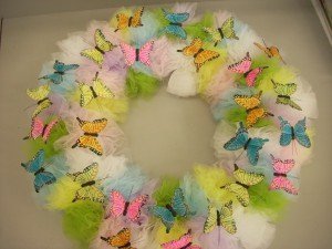 Colors of Spring Butterfly Wreath