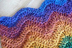 Lazy Waves Crochet Blanket Pattern | AllFreeCrochetAfghanPatterns.com
