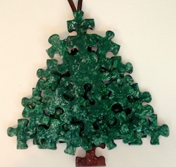 Puzzle Piece Ornaments