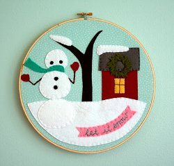 Felt Winter Scene