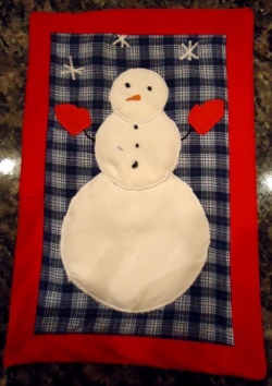 Snowman Mug Rug