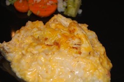 Chicken and Cheesy Rice Casserole