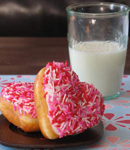 Copycat Krispy Kreme Heart Shaped Donuts