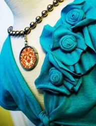 Girl's Rosette Shrug Refashion