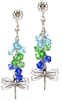 Dangling Dragonfly Earrings