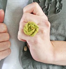 Fabric Flower Ring