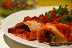 Bean and Vegetable Enchiladas