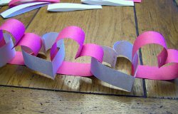 Paper and Staples Heart Garland