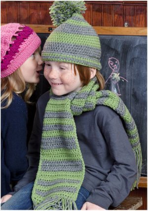 Little Boy's Hat and Scarf Set