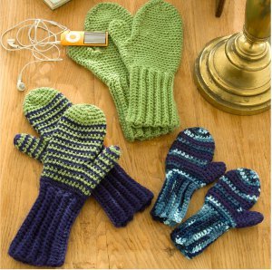 Jersey Mitts Fingerless Gloves Free Crochet Pattern - CrochetKim™