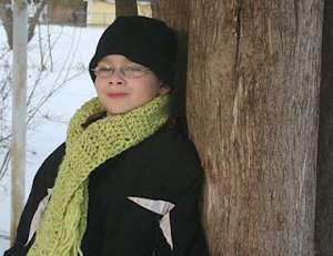 In A Jiff Scarf Crochet Pattern