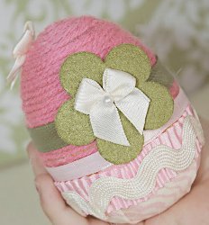 Yarn and Fabric Covered Eggs