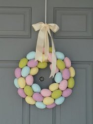 Paper Mache Egg Wreath