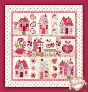 Sweetheart Houses Pattern from Shabby Fabrics