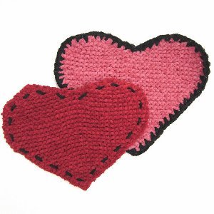 Simple Heart Washcloths