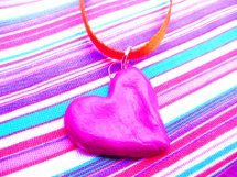 Salt Dough Heart Pendants