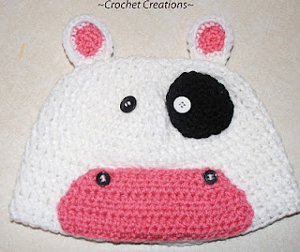 Crochet Cow Hat