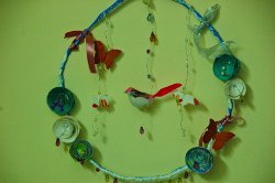Whimsical Wire Spring Wreath