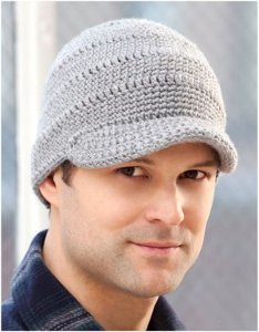 Men's Brimmed Crochet Hat