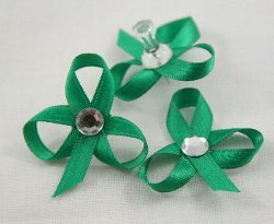 Quick and Easy Ribbon Shamrocks