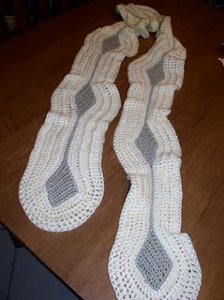 Diamonds in Snow Scarf