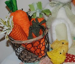 Quilted Fabric Carrots