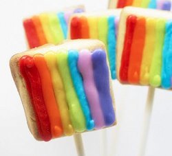 Lucky Leprechaun Rainbow Cookie Pops