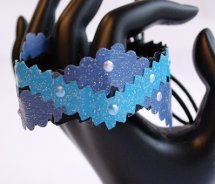 Bolt of Blue Zig Zag Cuff