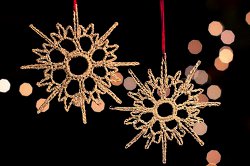 Crochet Snowflake Ornaments