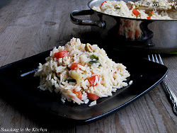 Chicken and Rice with Green Olives and Tomatoes