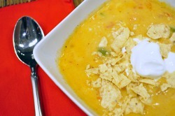 Cheesy Chicken Tortilla Soup