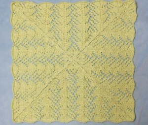 Fan Lace Baby Blanket