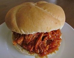 Pulled Barbecue Chicken Sandwiches