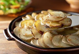 Sliced Garlic Potatoes
