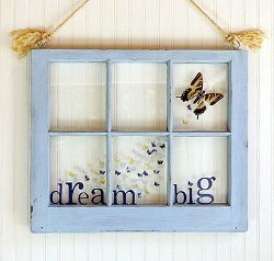 Dream Big Butterfly Window