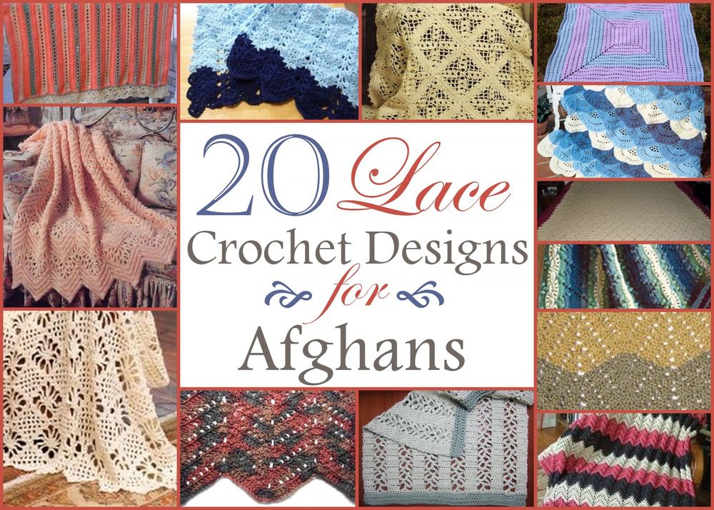 20 Lace Crochet Designs for Afghans | AllFreeCrochetAfghanPatterns.com