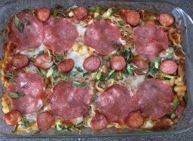 Easy Pizza Pasta Casserole