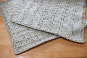 Easy loom knit baby blanket pattern