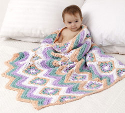 Granny Stripes Baby Blanket