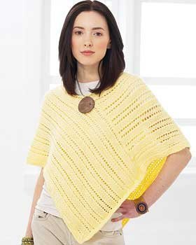 Easy knit poncho pattern for beginners