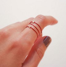 Dainty Silk Stacking Rings