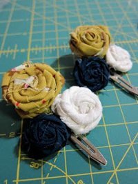 Rosette Trio Barrette