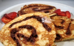 Low Carb Cinnamon Roll Pancakes