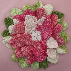 Flower Hotpad Knitting Pattern