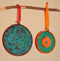 Handmade Holiday Ornaments with Rit Dye