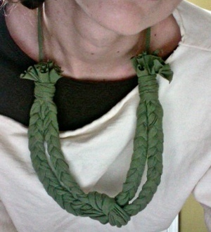 Braided T-Shirt Necklace