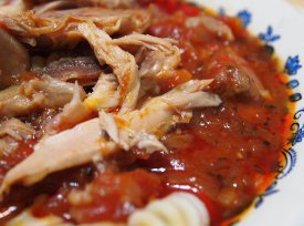 Slow Cooked Chicken with Tomato Sauce