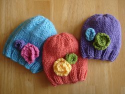 Baby in Bloom Hats